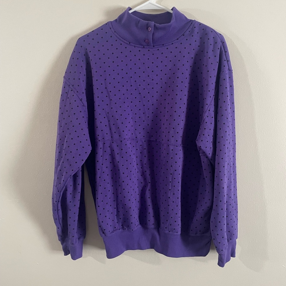 Vintage 80s Justin Allen Purple Sweater | Pullover Size L